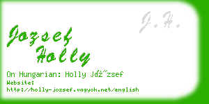 jozsef holly business card